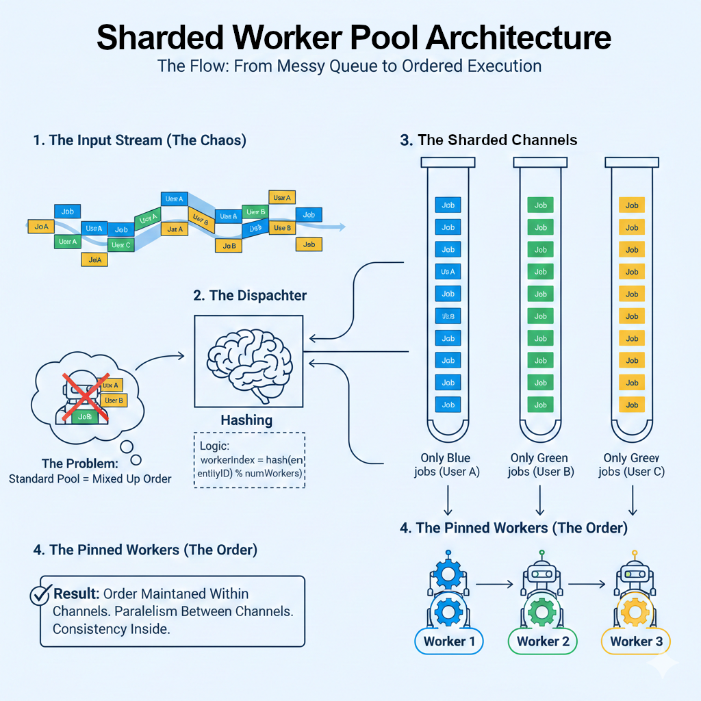 Regular Worker Pool vs Sharded Worker Pool